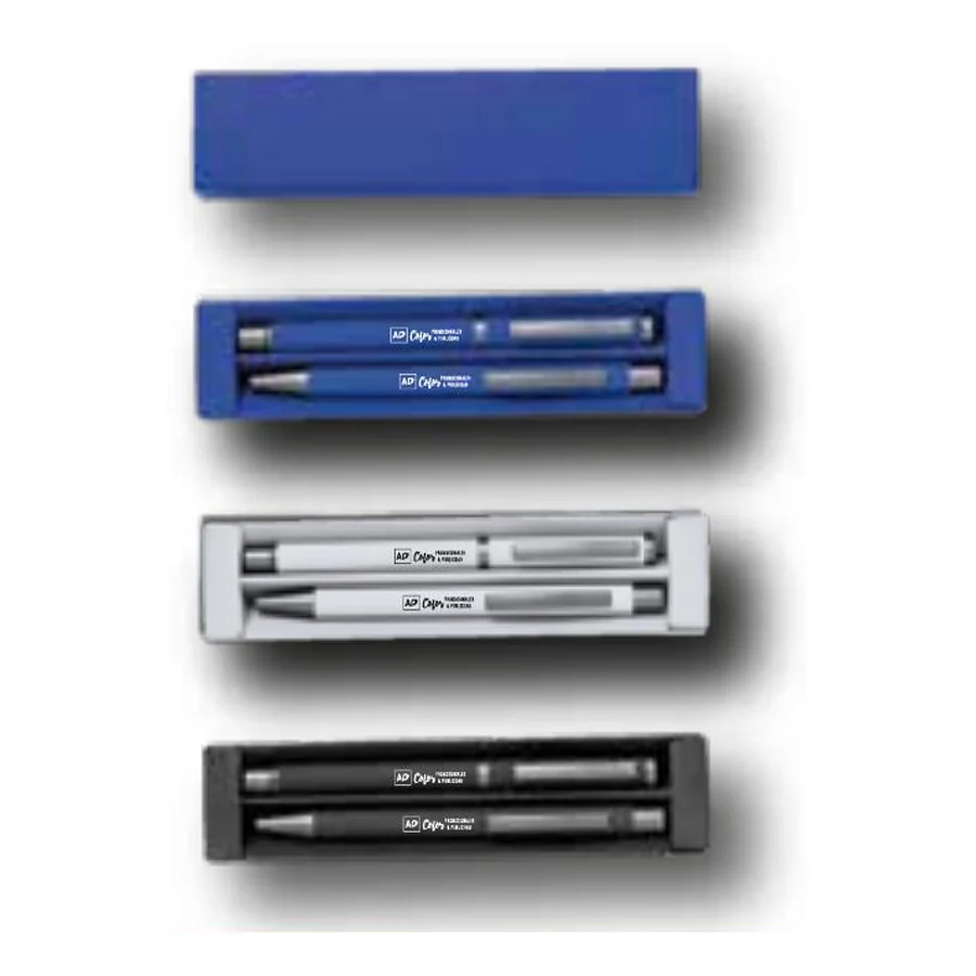 Set Boligrafo y Roller de Aluminio